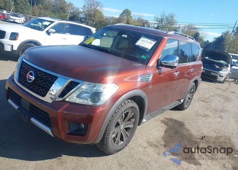 2017 Nissan Armada Platinum from USA, damaged, VIN JN8AY2NC7H9503824